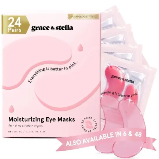 Grace & Stella Moisturising Under Eye Mask - Pink image {4}