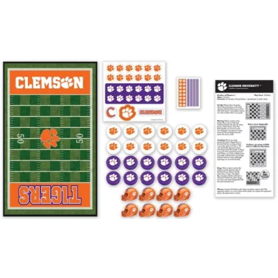 MasterPieces Officially licensed NCAA Clemson Tigers Checkers Board Game for Families and Kids ages 6 and Up image {2}