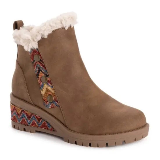 MUK LUKS  Women's Norway Halden Wedge Booties image {10}
