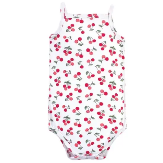Little Treasure Baby Girl Cotton Bodysuits 3pk, Cherries image {2}