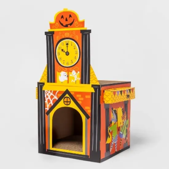 Halloween Clock Tower Cat Scratcher - Hyde & EEK! Boutique&trade; image {1}