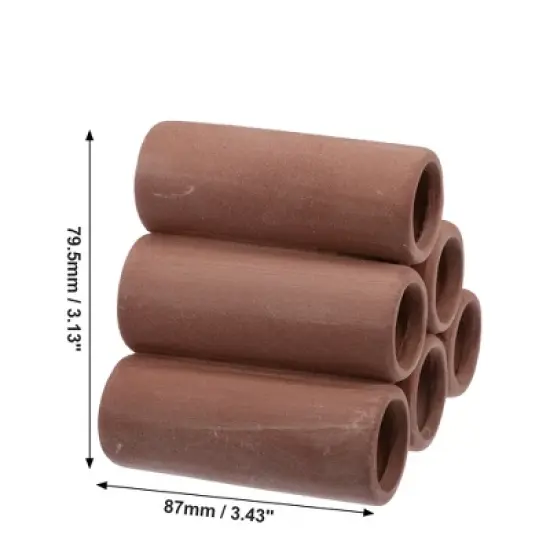 Unique Bargains Ceramic Aquarium Hideaway Rock Cave Fish Tank Decoration Red Brown 3.43"x3.13"x2.83" image {4}