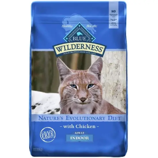 Blue Buffalo Wilderness High Protein Natural Adult Indoor Dry Cat Food with Chicken image {7}