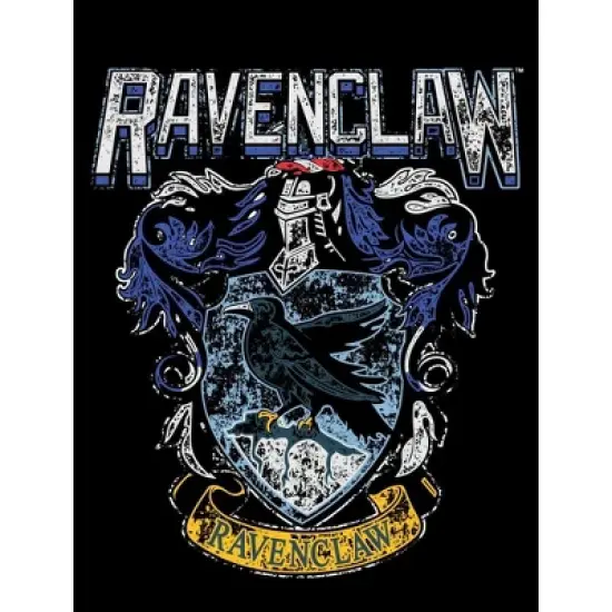Harry Potter Ravenclaw Crest Grunge Black T-shirt Toddler Boy to Youth Boy image {1}
