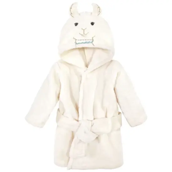 Little Treasure Plush Bathrobe and Toy Set, Neutral Llama, 0-9 Months image {2}