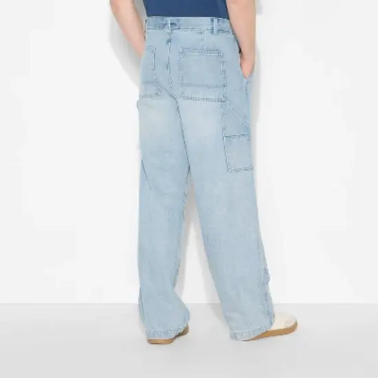 Men's Baggy Carpenter Pants - Original Use&trade; Light Wash Denim image {2}