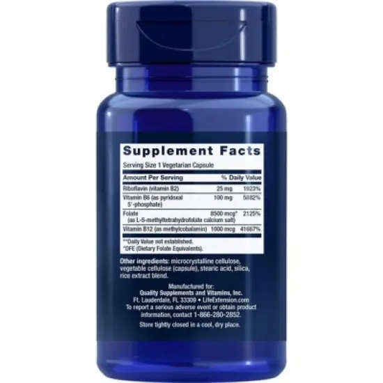 Homocysteine Resist by Life Extension  -  60 VegCap image {1}