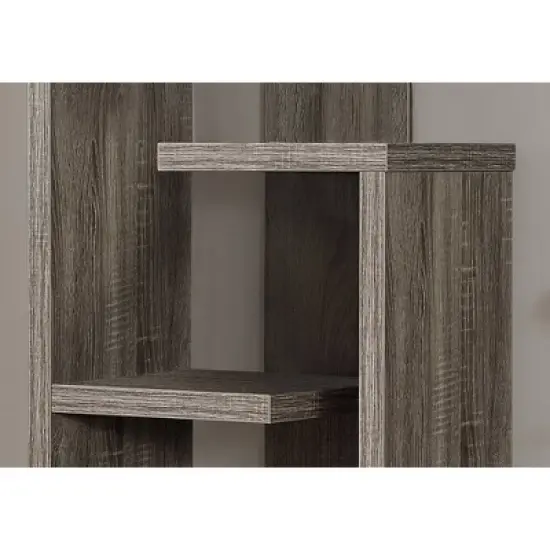 48" Bookcase with Accent Display Dark Taupe - EveryRoom image {2}