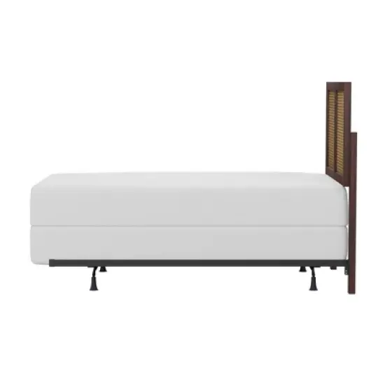 Serena Wood and Cane Panel Headboard with Frame - Hillsdale Furniture image {6}