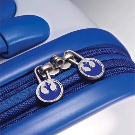 American Tourister Star Wars R2-D2 Hardside Carry On Spinner Suitcase - Silver/Royal Blue image {6}