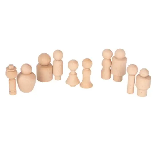 TickiT Wooden Community Figures, Set of 10 image {3}