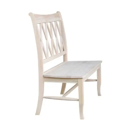 Double X - Back Bench - Unfinished - International Concepts image {4}