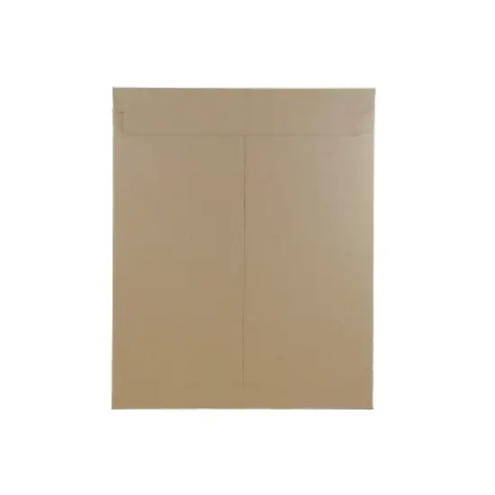 JAM Paper Stay-Flat Photo Mailer Envelopes 11x13.5 Kraft Self-Adh Closure 8866644 image {2}