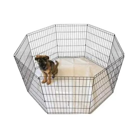 Midlee Reusable Octagon Playpen Dog Pee Pad-64" x 64"  Set of 2 image {2}
