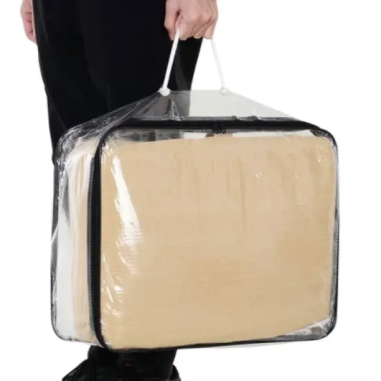 Resenkos Backyard Garden Canopy, Camping Canopy Screen Tent,20' x 13' Rectangle Outdoor Patio Portable Shade Canopy Sun Sail - Sand image {4}