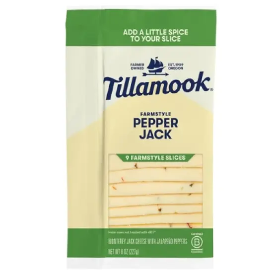 Tillamook Farmstyle Pepper Jack Cheese Slices - 8oz/9 slices image {8}