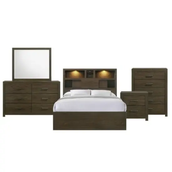 5pc Hendrix Music Bedroom Set Walnut - Picket House Furnishings image {22}