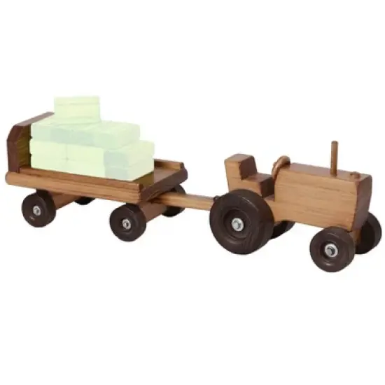 Remley Kids Wooden Tractor Wagon Playset image {3}
