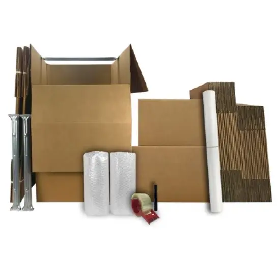 UBMOVE 3 Room Wardrobe Kit-3 with 36 Moving Boxes and Packing Supplies image {7}