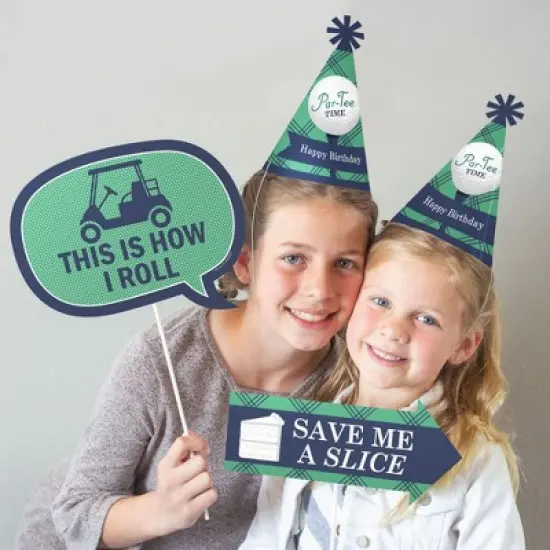 Big Dot of Happiness Par-Tee Time - Golf - Happy Birthday Party Supplies Kit - Ready to Party Pack - 8 Guests image {5}