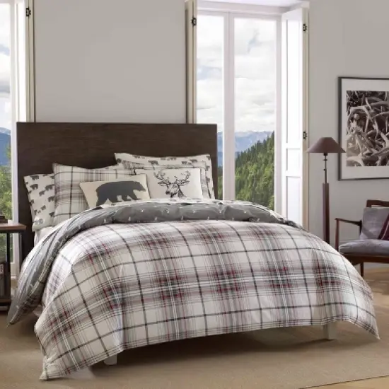 Alder Plain Reversible Duvet Cover Set - Eddie Bauer image {6}