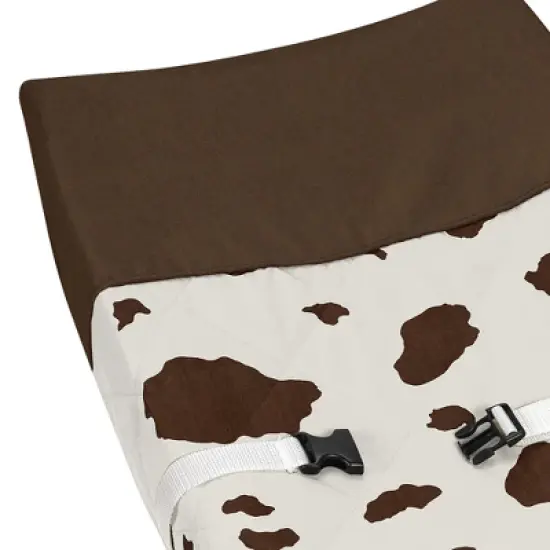 Sweet Jojo Designs Girl Boy Gender Neutral Unisex Changing Pad Cover Western Cowgirl Brown and Off White image {2}