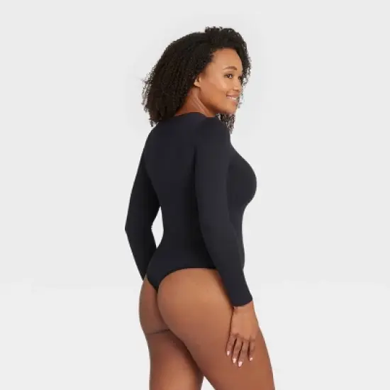 ASSETS by SPANX Women's Long Sleeve Thong Bodysuit image {2}