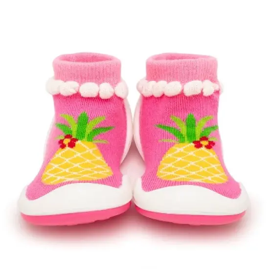 Komuello Baby Girl First Walk Sock Shoes Pineapple image {1}