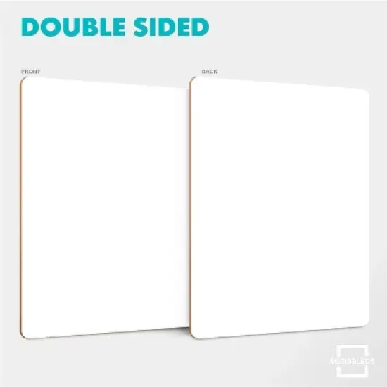 SCRIBBLEDO Dry Erase Boards, Small White Boards 9x12, 24 Pack with Erasers image {1}