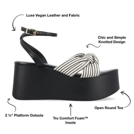 Journee Collection Womens Lailee Tru Comfort Foam Buckle Platform Sandals image {7}