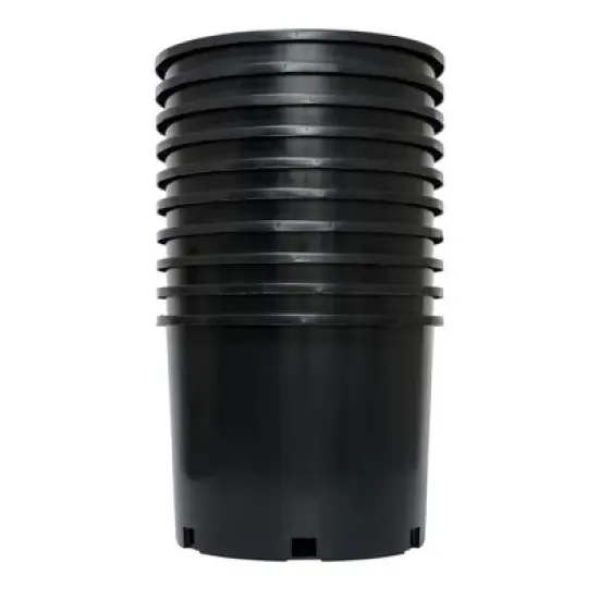 Pro Cal HGPK5PHD Round Circle BPA Free 5 Gallon Wide Rim Durable Injection Molded Plastic Garden Plant Nursery Pot for Indoor or Outdoor image {5}