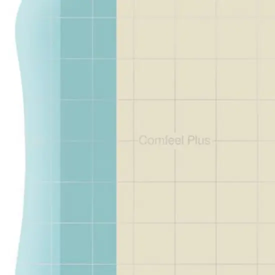 Comfeel Plus Hydrocolloid Dressing 4 x 4" Square Film Backing 33110 10 per Box image {2}