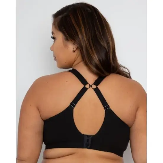Curvy Couture Women's Cotton Comfort Bralette 2-Pack image {3}