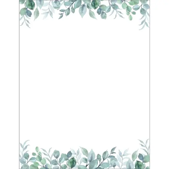 Great Papers Elegant Eucalyptus Everyday Letterhead Multicolored 50 Sheets/Pack (2025013) image {5}