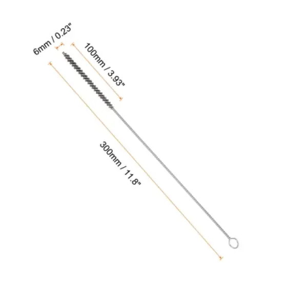 Unique Bargains Nylon Fan-shaped Stainless Steel Wire Handle Cleaning Brush 4 Pcs image {1}