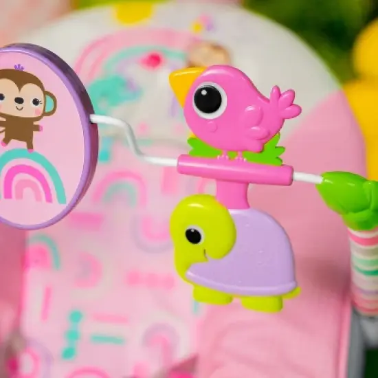 Bright Starts Pink Paradise Vibrating Bouncer image {7}