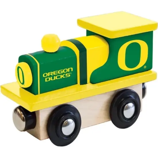 MasterPieces Officially Licensed NCAA Oregon Ducks Wooden Toy Train Engine For Kids image {1}
