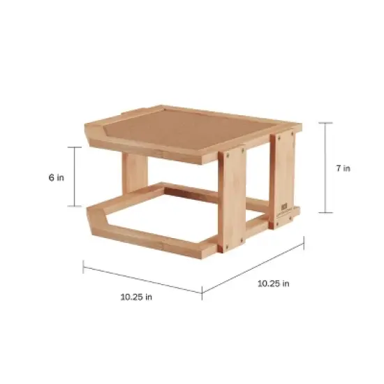 Hastings Home 2-Tier Bamboo Corner Shelf image {3}