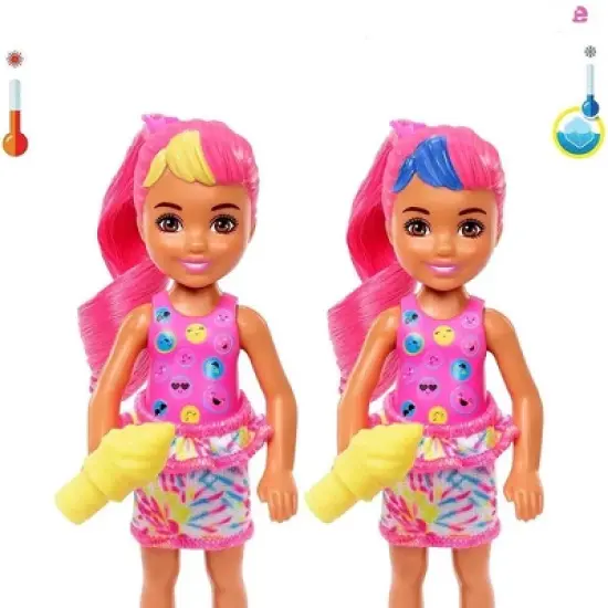 Barbie - Chelsea Color Reveal ! Color Changing Kids - Beach Go'er Doll with 6 Surprise Accessories  image {3}