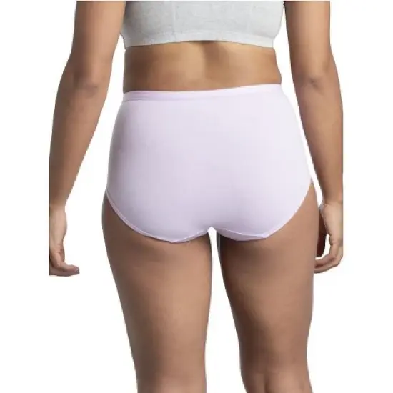 Fruit Of the Loom Women's Breathable Cotton-Mesh Brief Panty,6 Pack image {1}