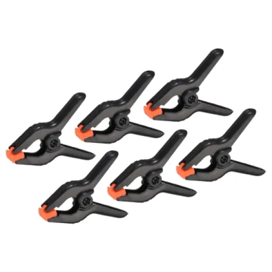 Unique Bargains Plastic Flexible Anti-slip DIY Project Craft Spring Clamps 6 Pcs image {5}