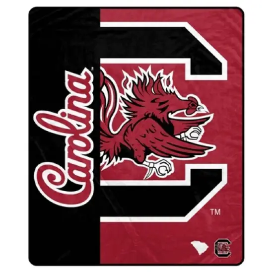 NCAA South Carolina Gamecocks Ultra Soft Tailgate Throw Blanket image {2}