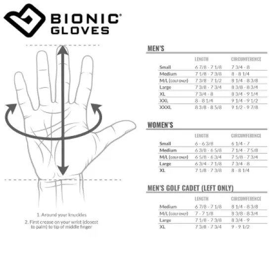 Bionic Men's Natural Fit Driving Gloves - Black image {3}