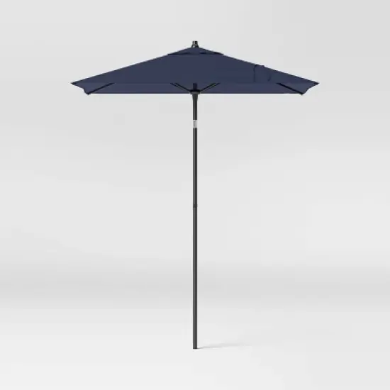 6' Square Outdoor Patio Market Umbrella with Black Pole - Threshold&trade; image {12}
