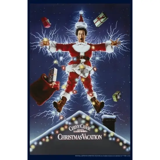 Men's National Lampoon's Christmas Vacation Electrified Poster Sweatshirt image {1}