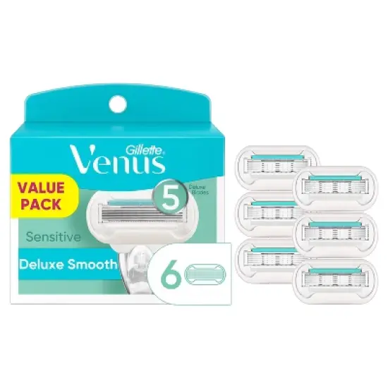 Venus Deluxe Smooth Sensitive Women's Razor Blade Refills image {10}