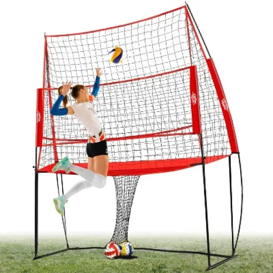 PLAYAPUT 12FT Freestanding Volleyball Net , Yellow image {4}