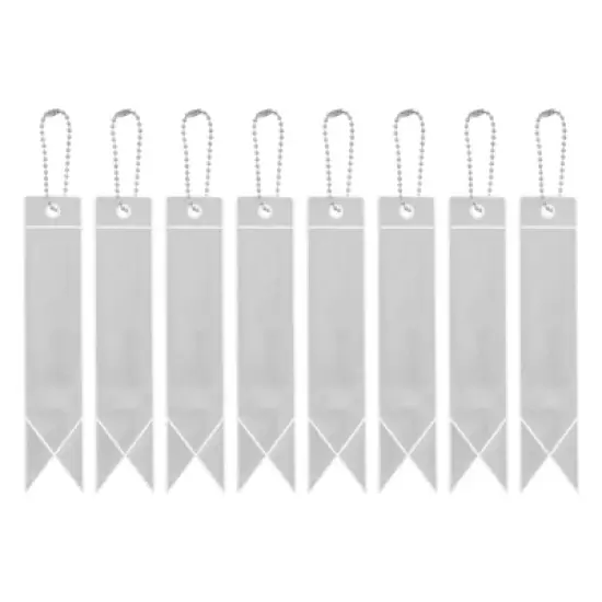 Unique Bargains Personal Reflectors Gear Safety Cycling Running Keychain 5.9 x 1.2 Inch 8 Pcs image {14}
