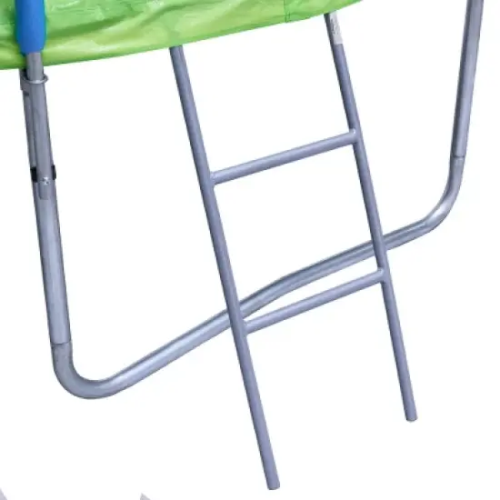 BestParts 16FT Outdoor Trampoline with Slide, Enclosure Net, Ladder, Football Goal & Basketball Board for Kids & Adults image {3}