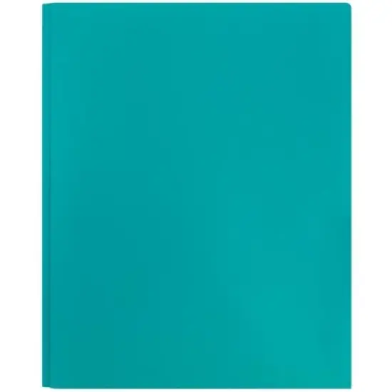 6pk 2 Pocket Plastic Folders with Prong Fasteners Teal - JAM Paper image {4}